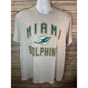 Miami Dolphins NFL 47 Brand Short Sleeve Shirt Size XL Gray
